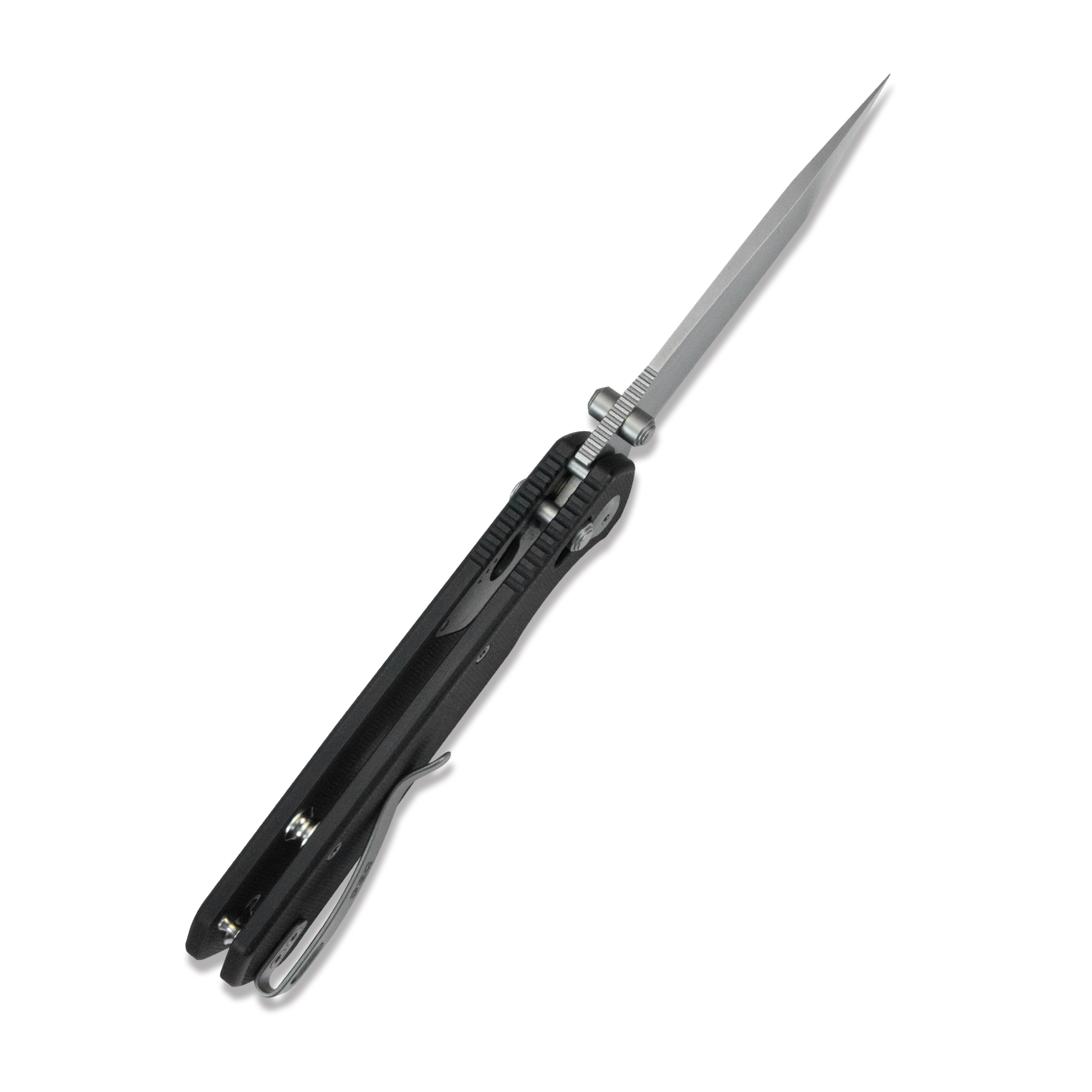 ( Pre-order ) GEO Knife Blaze Crossbar lock Folding Knife Black G10 Handle 3.3" Stonewash Bohler M390 Blade GEO2503D