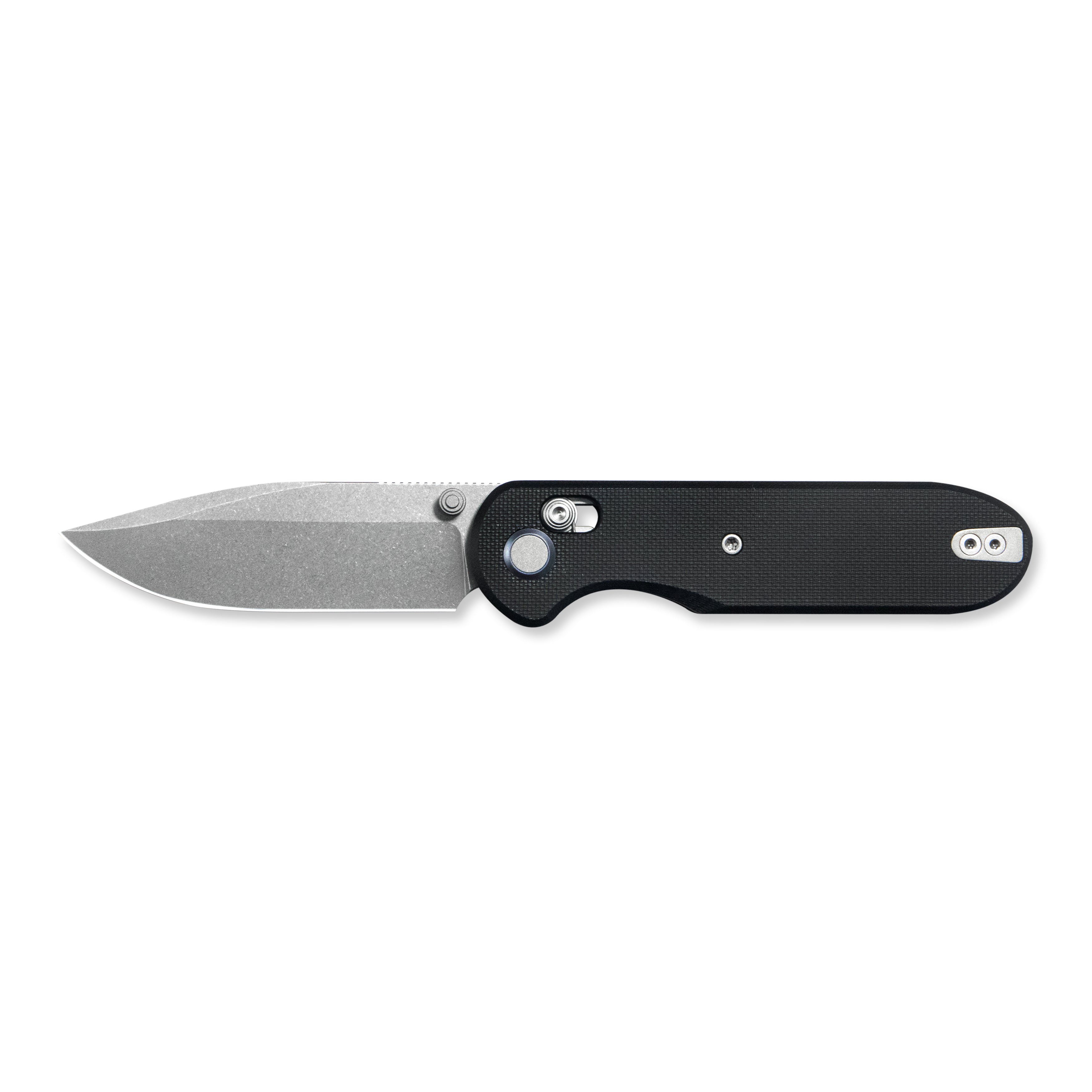GEO Knife Ethereal Cutter Crossbar lock Folding Knife Black G10 Handle 3.0" Stonewash Bohler M390 Blade GEO2402F