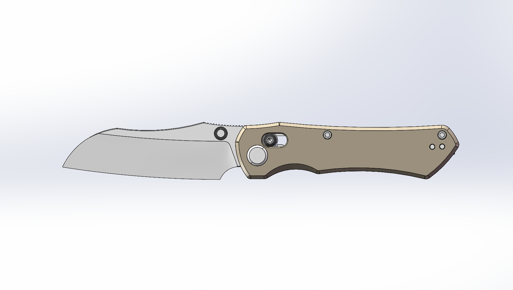 (Pre-order): GEO Knife Komodo Axis lock Folding Knife Khaki G10 Handle 3.1" Stonewash Bohler M390 Blade GEO2509J