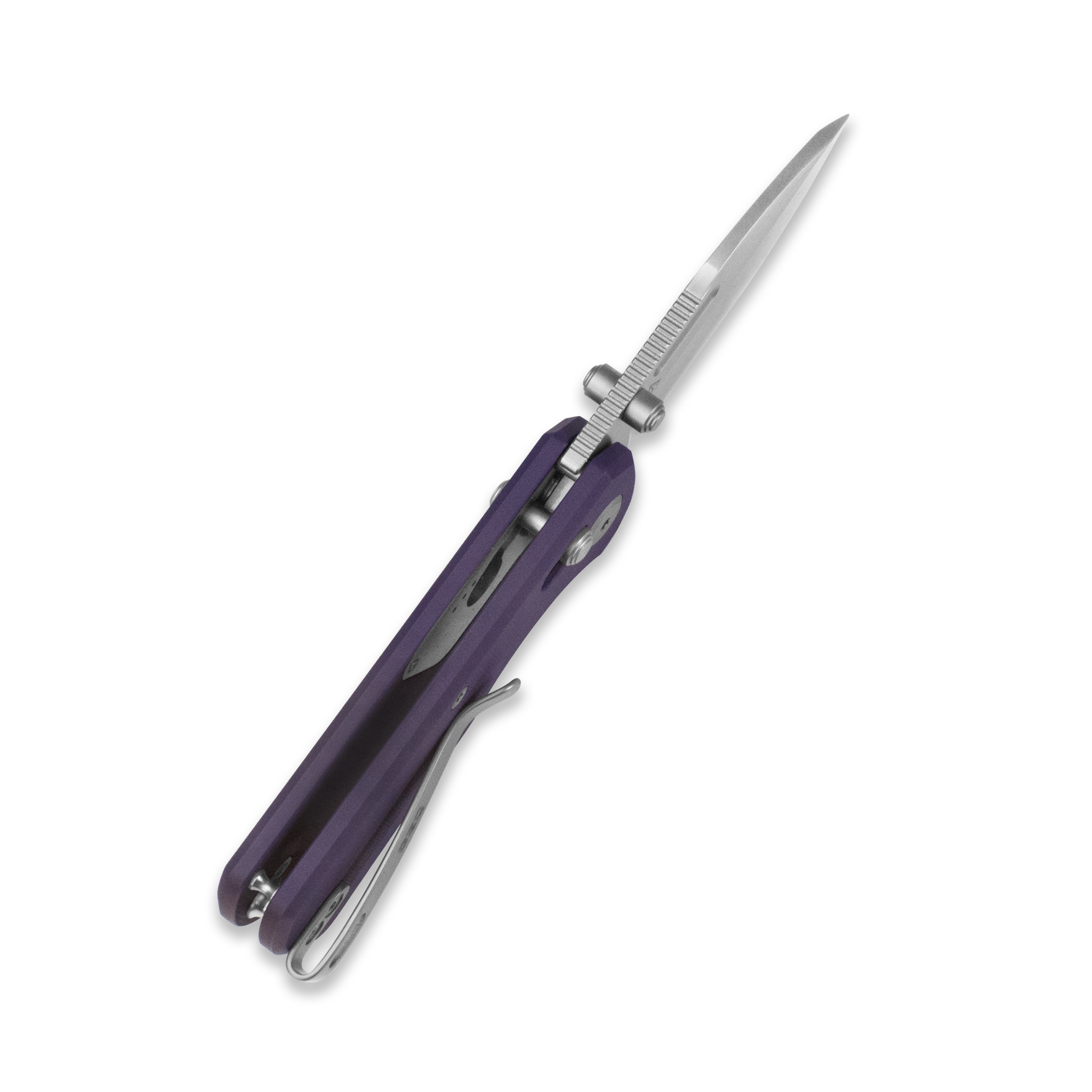 GEO Knife Belluf Crossbar lock Folding Knife Purple G10 Handle 2.4" Stonewash Bohler M390 Blade GEO2508C