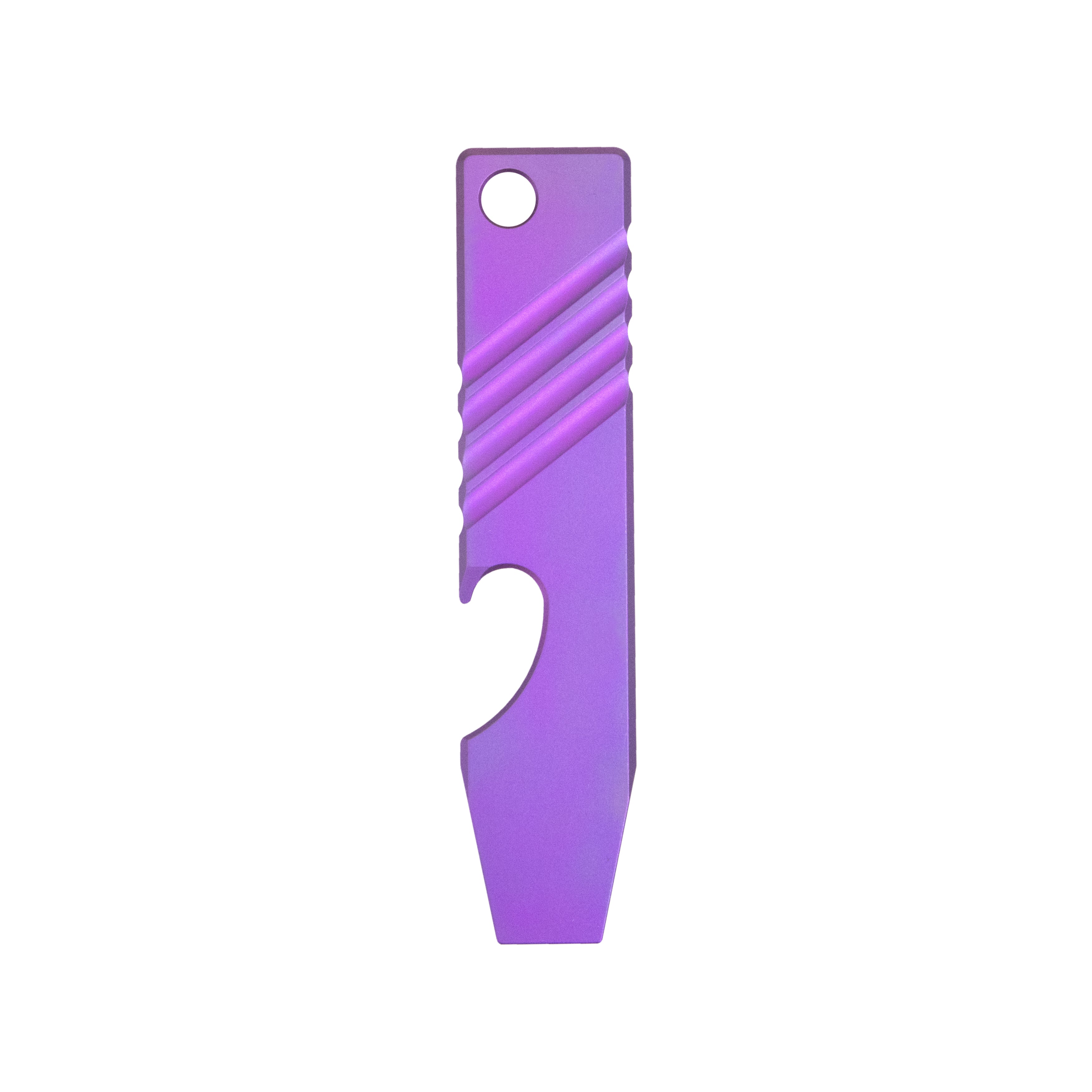 Blade HQ Exclusives SKU:GEO KNIFE Titanium Pry-bar Multitool Purple GEO2513A