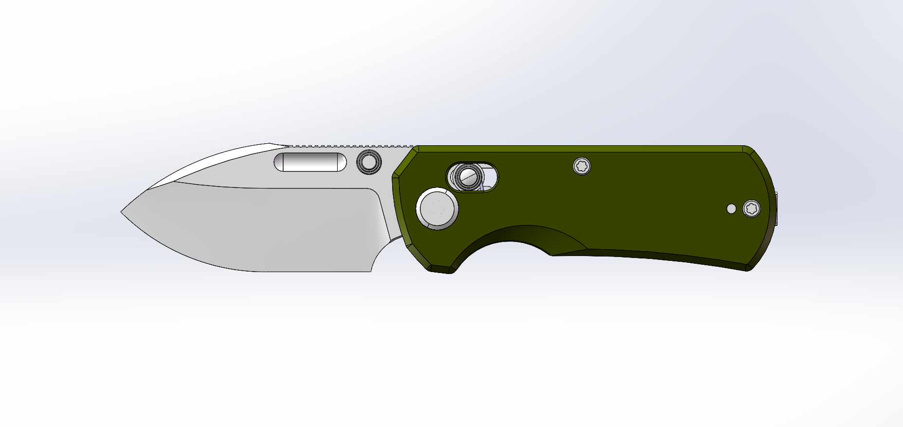 (Pre-order): GEO Knife Belluf Axis lock Folding Knife Green G10 Handle 2.4" Stonewash Bohler M390 Blade GEO2508E