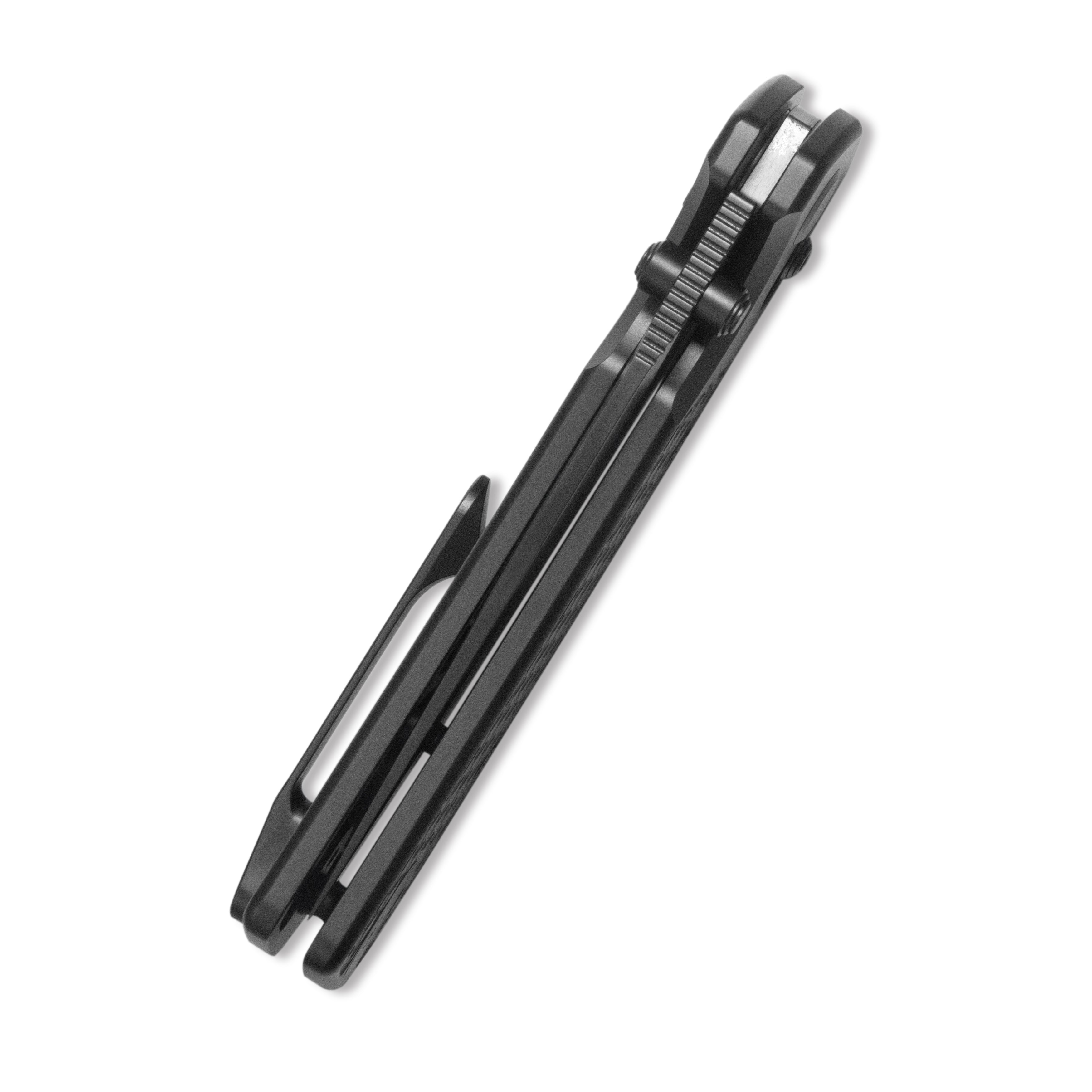 GEO Knife Blaze Crossbar lock Folding Knife Black DLC 6AL4V Titanium Handle 3.3" Black DLC Bohler M390 Blade GEO2502B