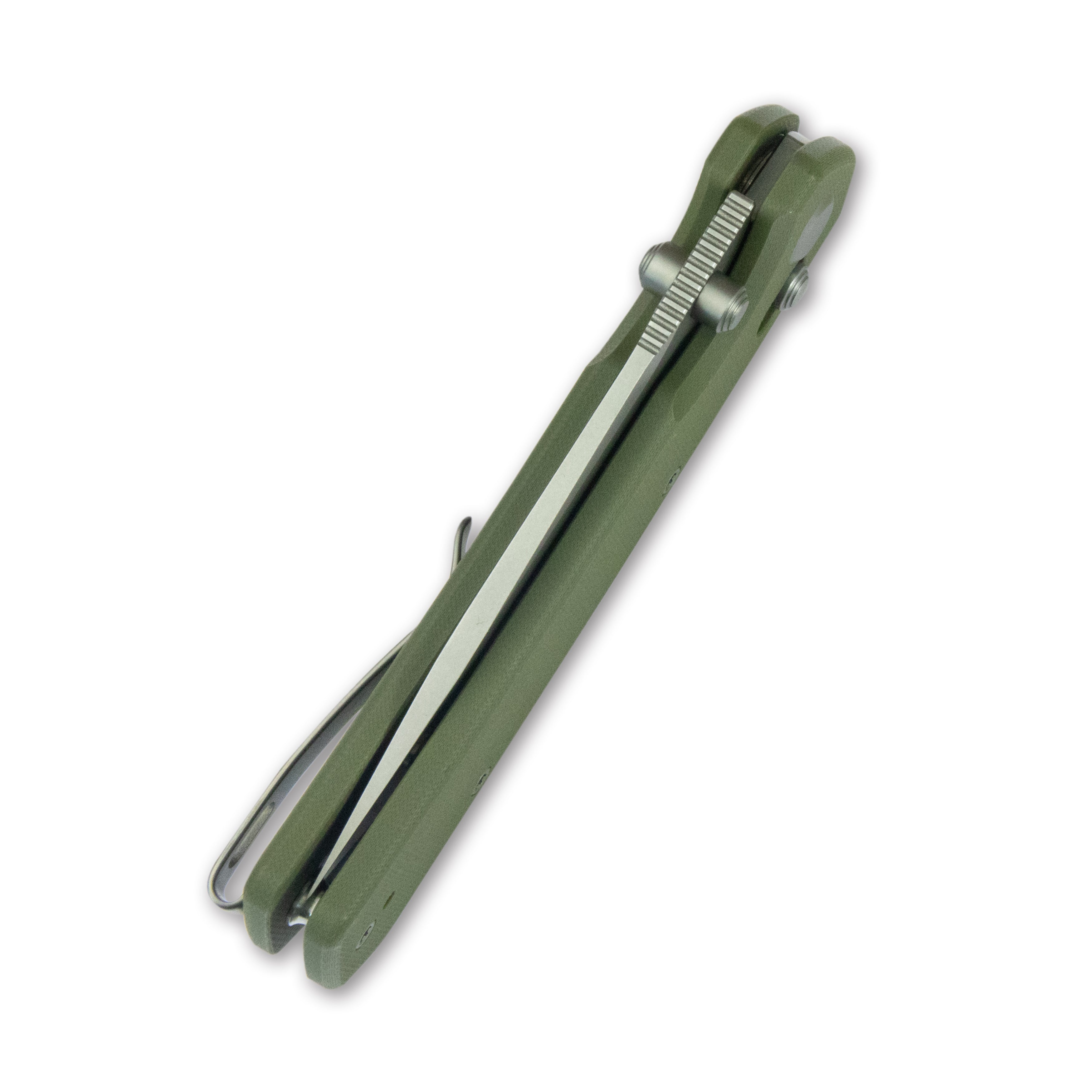 ( Pre-order ) GEO Knife Blaze Crossbar lock Folding Knife Green G10 Handle 3.3" Stonewash Bohler M390 Blade GEO2503H