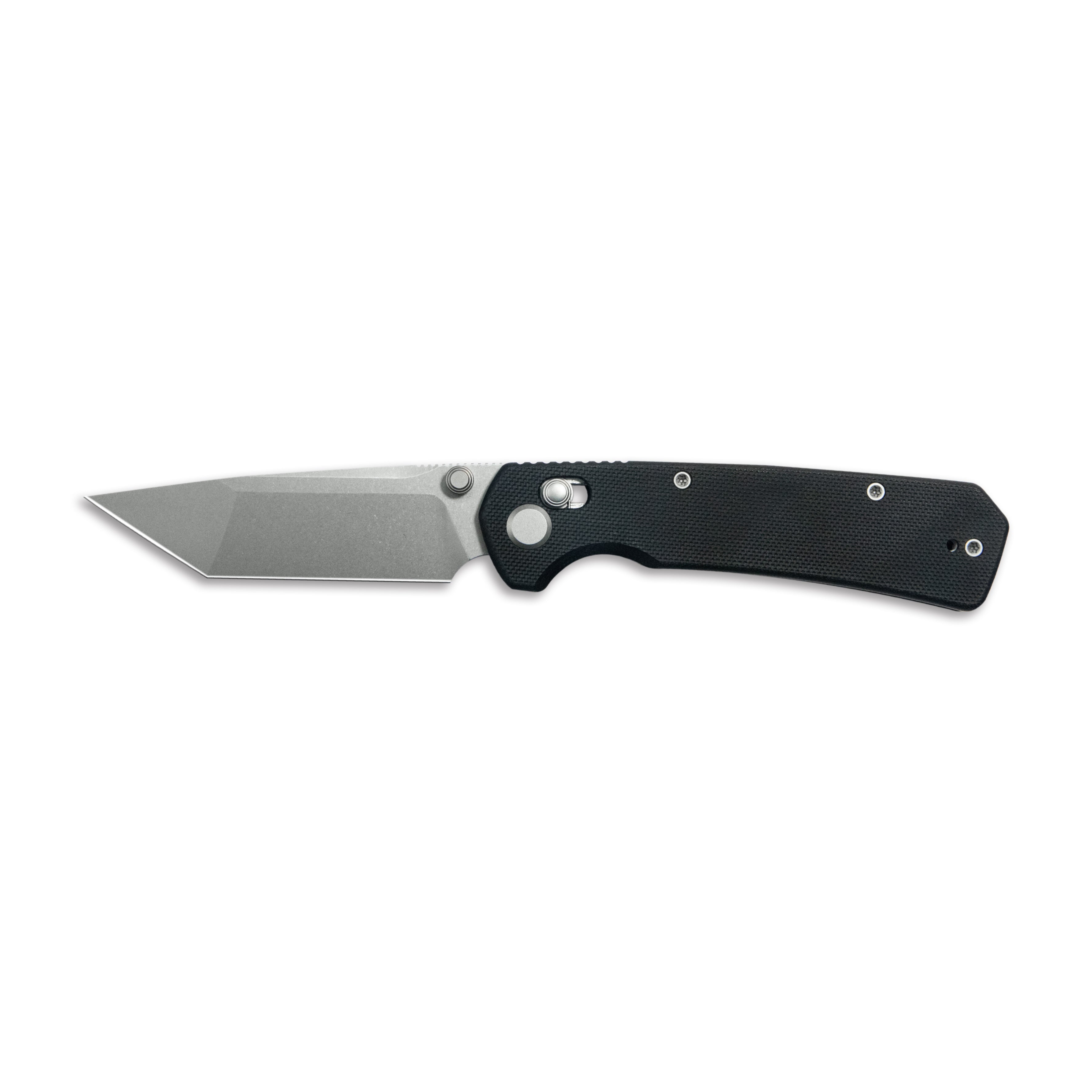 ( Pre-order ) GEO Knife Blaze Crossbar lock Folding Knife Black G10 Handle 3.3" Stonewash Bohler M390 Blade GEO2503D