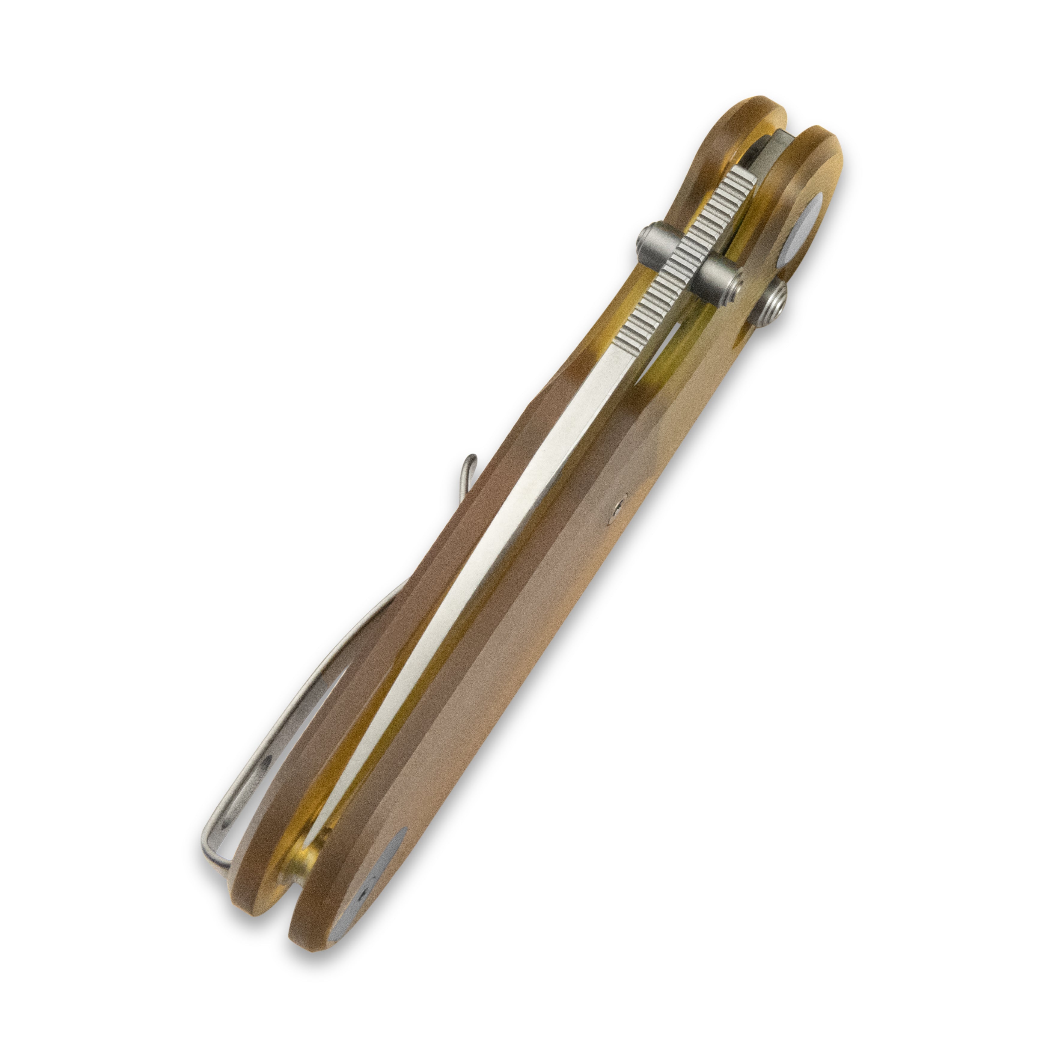 Geo knife Ethereal Cutter Axis lock Folding Knife Ultem Handle 3.0" Stonewash Bohler M390 Blade GEO2402E