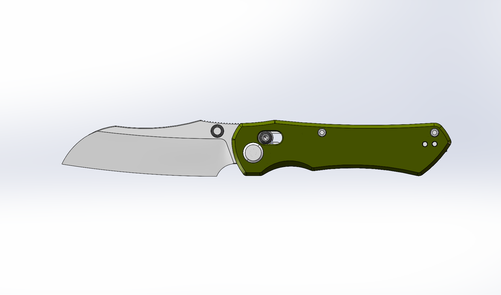 (Pre-order): GEO Knife Komodo Axis lock Folding Knife Green G10 Handle 3.1" Stonewash Bohler M390 Blade GEO2509I