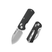 GEO Knife Belluf Crossbar lock Folding Knife Black G10 Handle 2.4" Stonewash Bohler M390 Blade GEO2508A