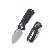 GEO Knife Belluf Crossbar lock Folding Knife Purple G10 Handle 2.4" Stonewash Bohler M390 Blade GEO2508C