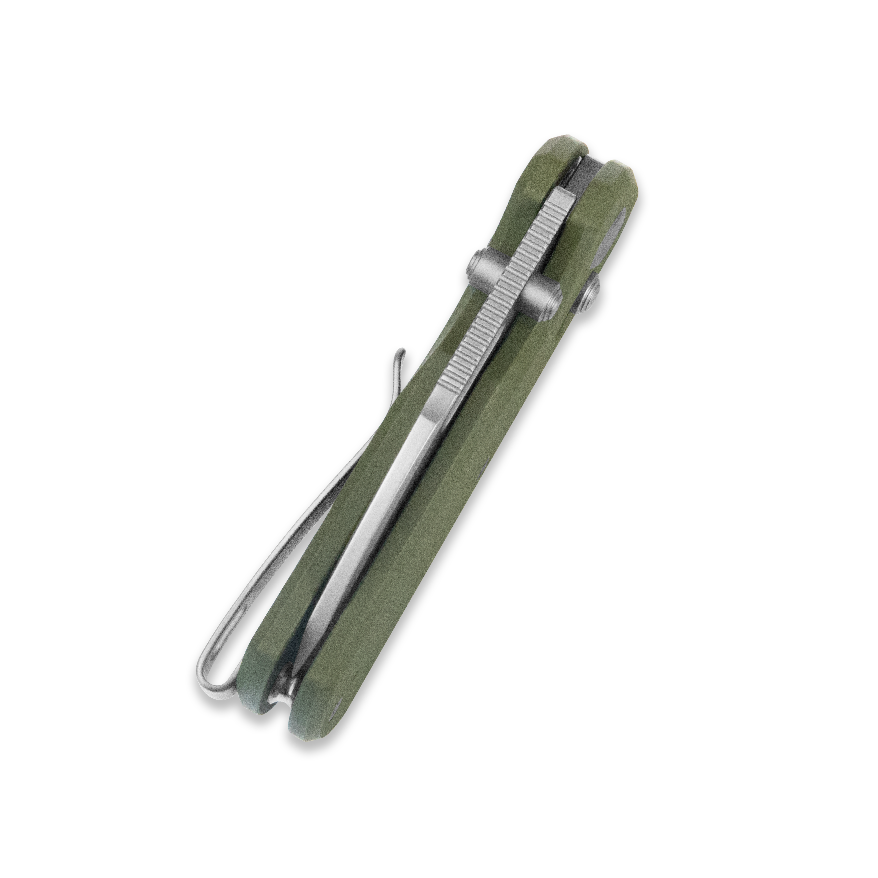 GEO Knife Belluf Crossbar lock Folding Knife Green G10 Handle 2.4" Stonewash Bohler M390 Blade GEO2508E