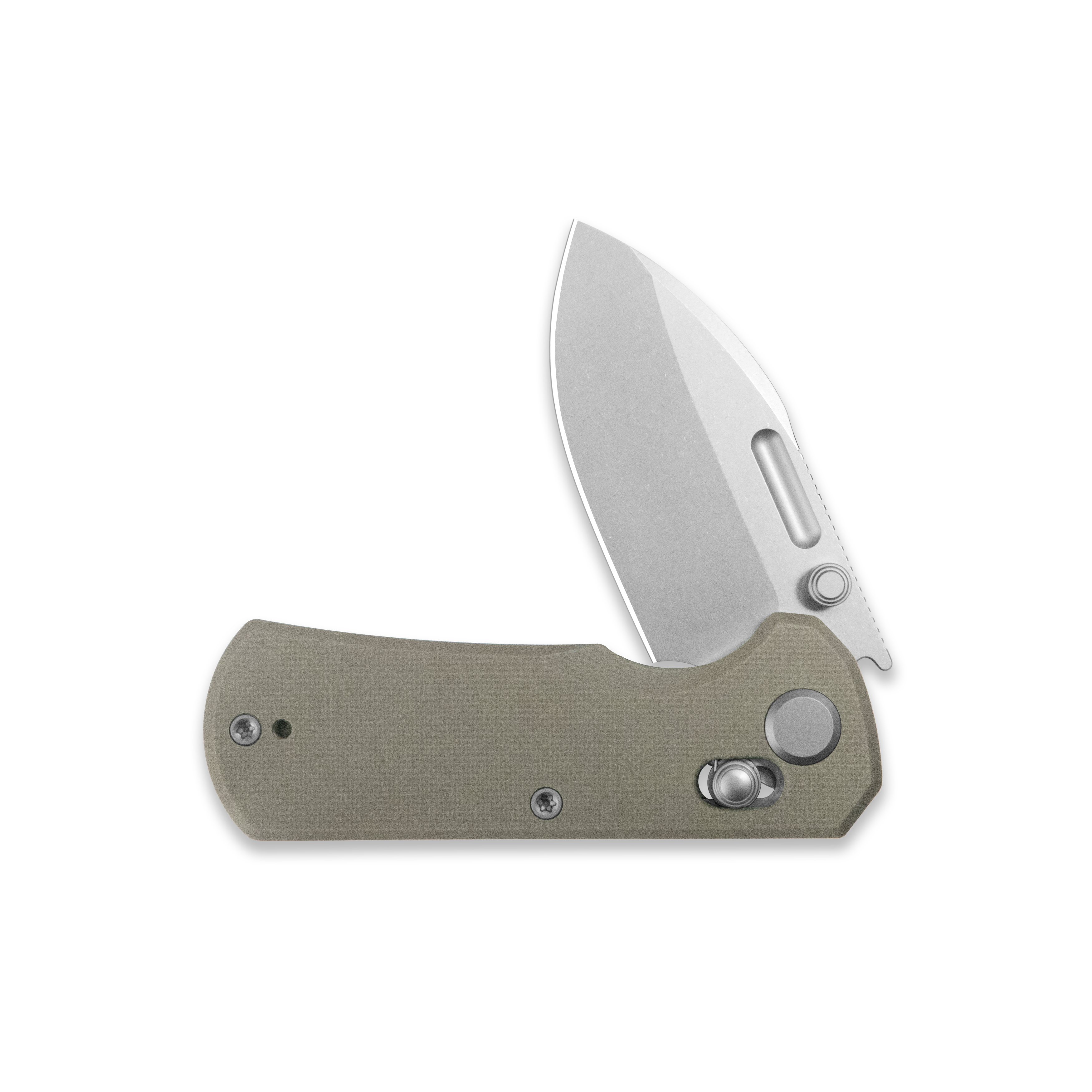 GEO Knife Belluf Crossbar lock Folding Knife Khaki G10 Handle 2.4" Stonewash Bohler M390 Blade GEO2508F