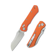 ( Pre-order ) GEO Knife Komodo Crossbar lock Folding Knife Orange G10 Handle 3.1" Stonewash Bohler M390 Blade GEO2509H