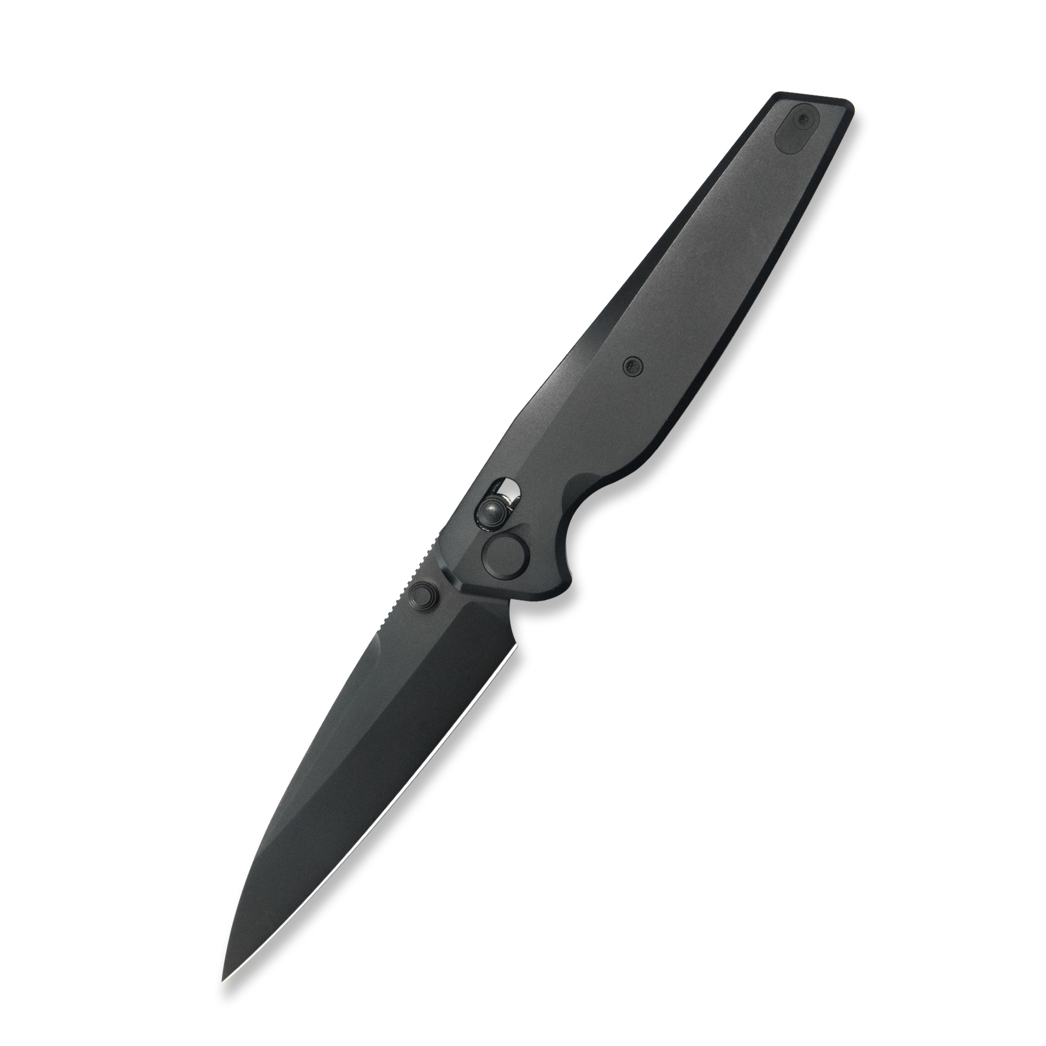 Geo knife FANTASM Axis lock Folding Knife Black  6AL4V Titanium Handle 3.9" Black DLC Bohler M390 Blade GEO2505C