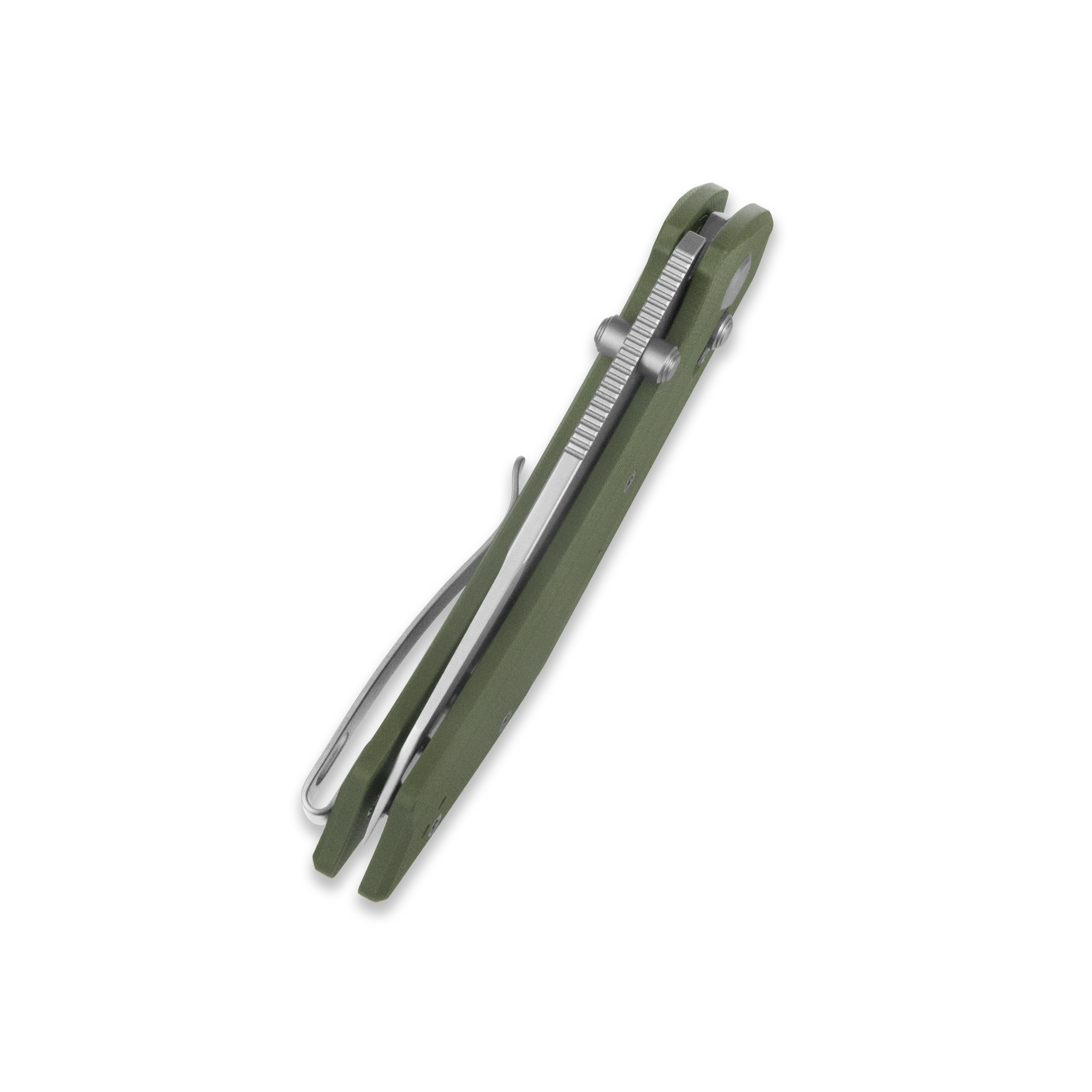 GEO Knife DIVID Crossbar lock Folding Knife Green G10 Handle 3.3" Stonewash Bohler M390 Blade GEO2507I