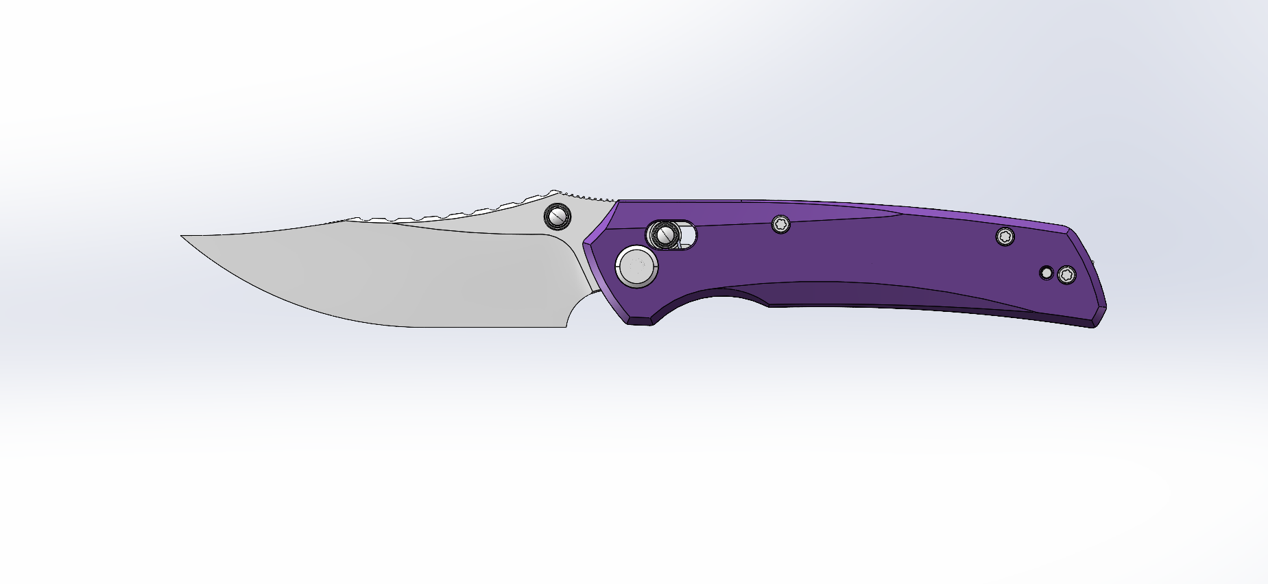 (Pre-order): GEO Knife Cirex Axis lock Folding Knife Purple G10 Handle 3.5" Stonewash Bohler M390 Blade GEO2601C