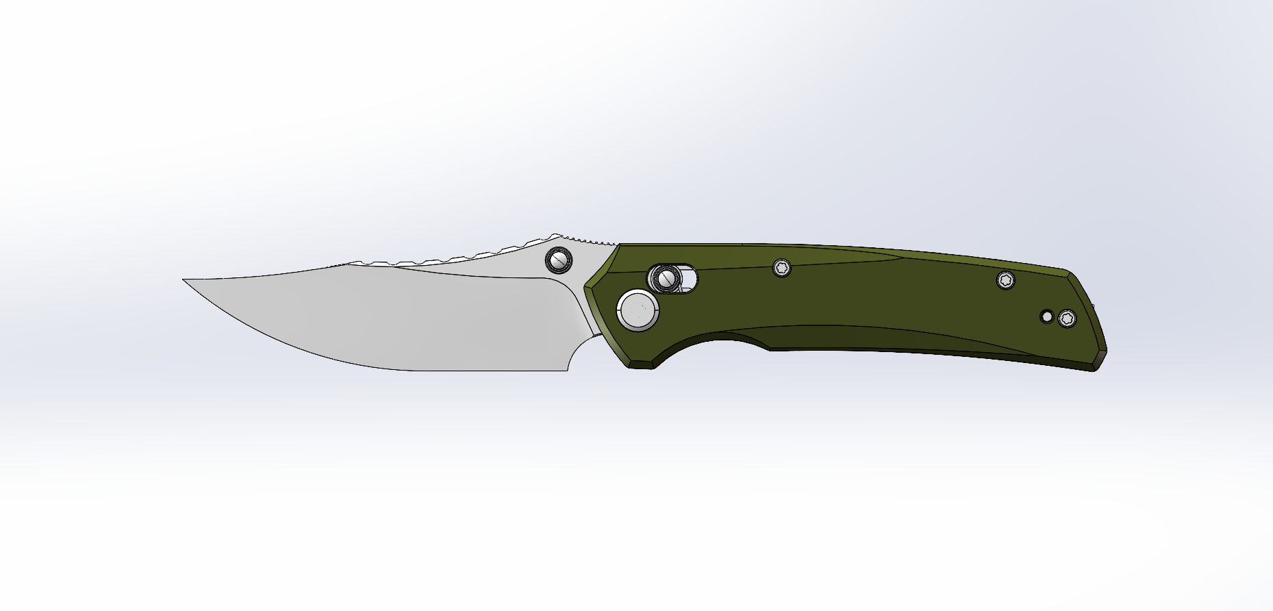 (Pre-order): GEO Knife Cirex Axis lock Folding Knife Green G10 Handle 3.5" Stonewash Bohler M390 Blade GEO2601D