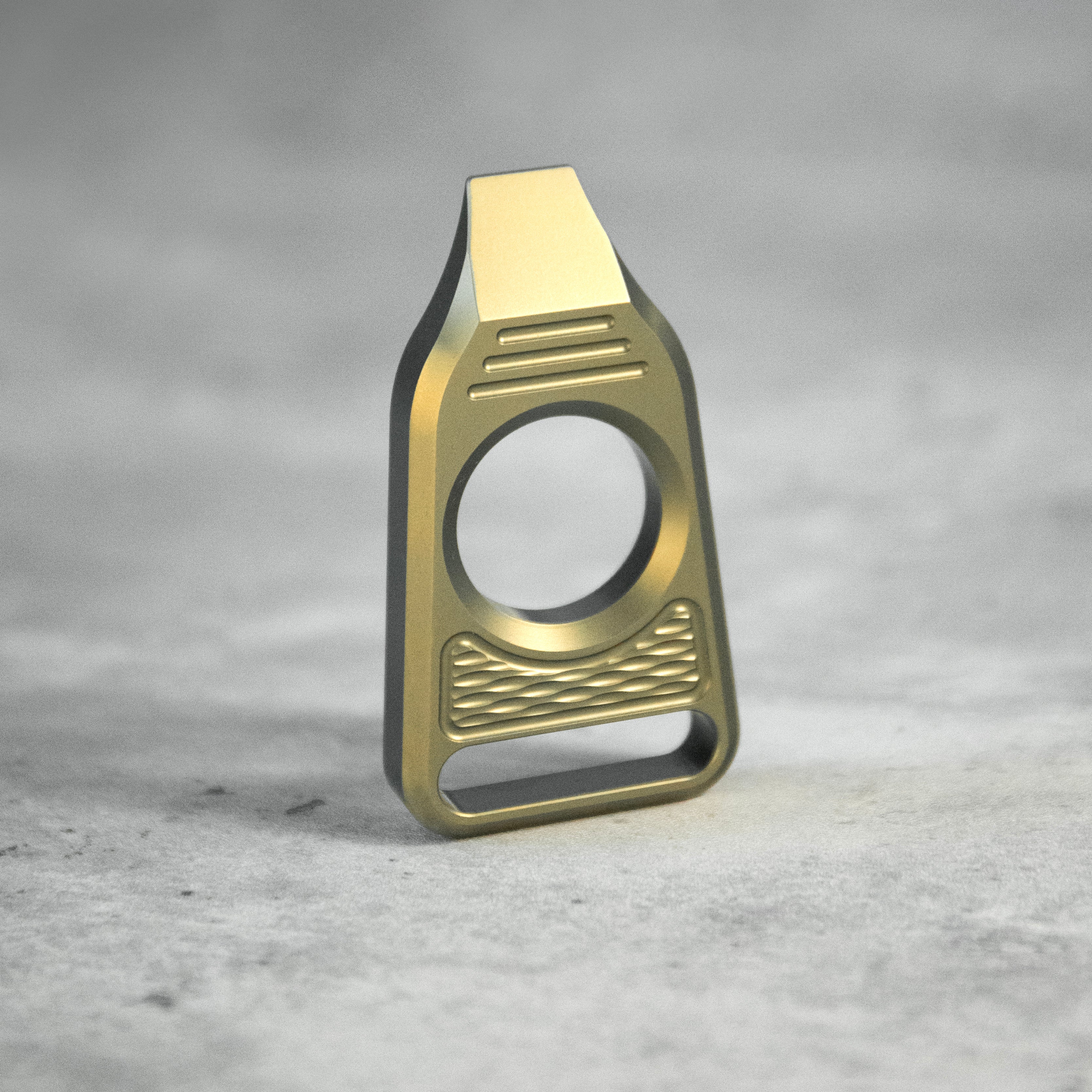 GEO Knife Vector 6AL4V Titanium Material Anodized Yellow Finish Pry-bar GEO2512E