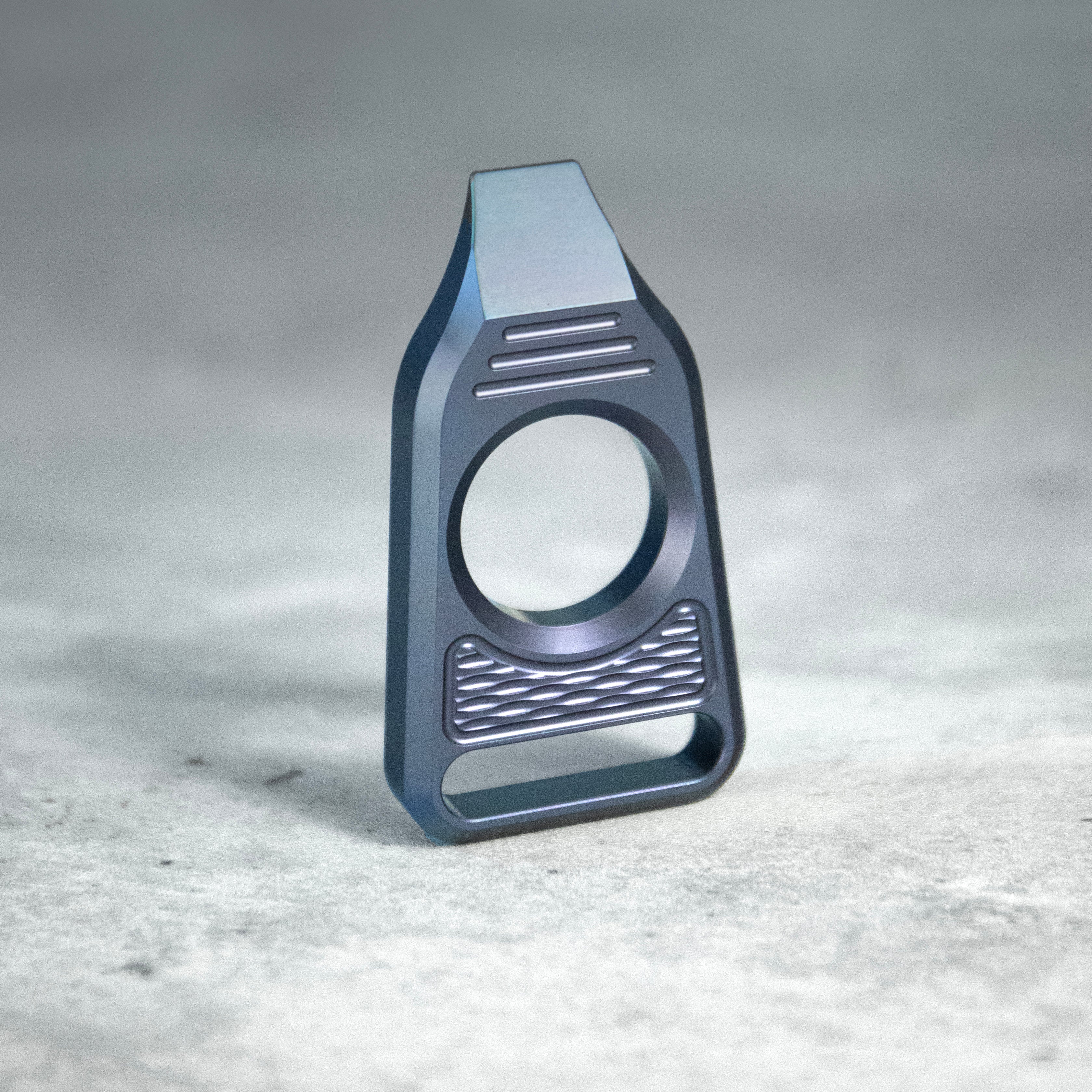 GEO Knife Vector 6AL4V Titanium Material Anodized  Blue Finish Pry-bar GEO2512C