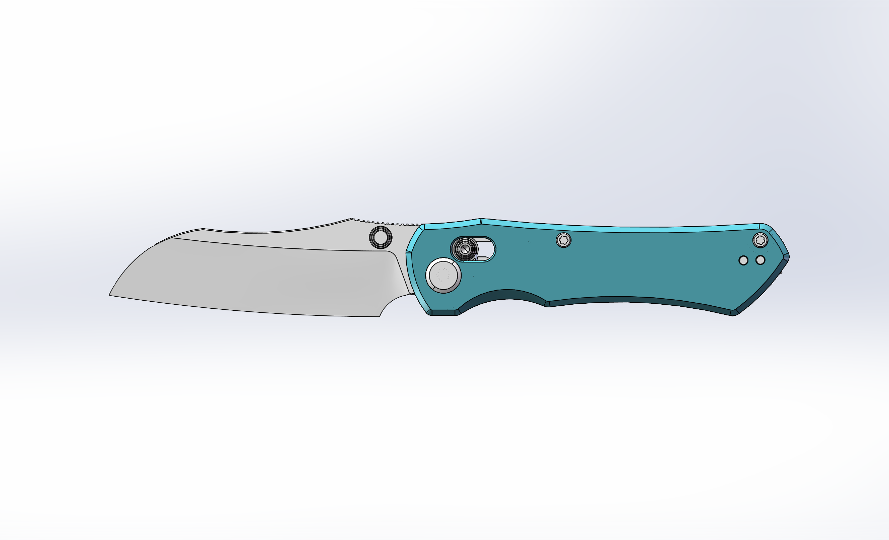 (Pre-order): GEO Knife Komodo Axis lock Folding Knife Tiffany Blue G10 Handle 3.1" Stonewash Bohler M390 Blade GEO2509F