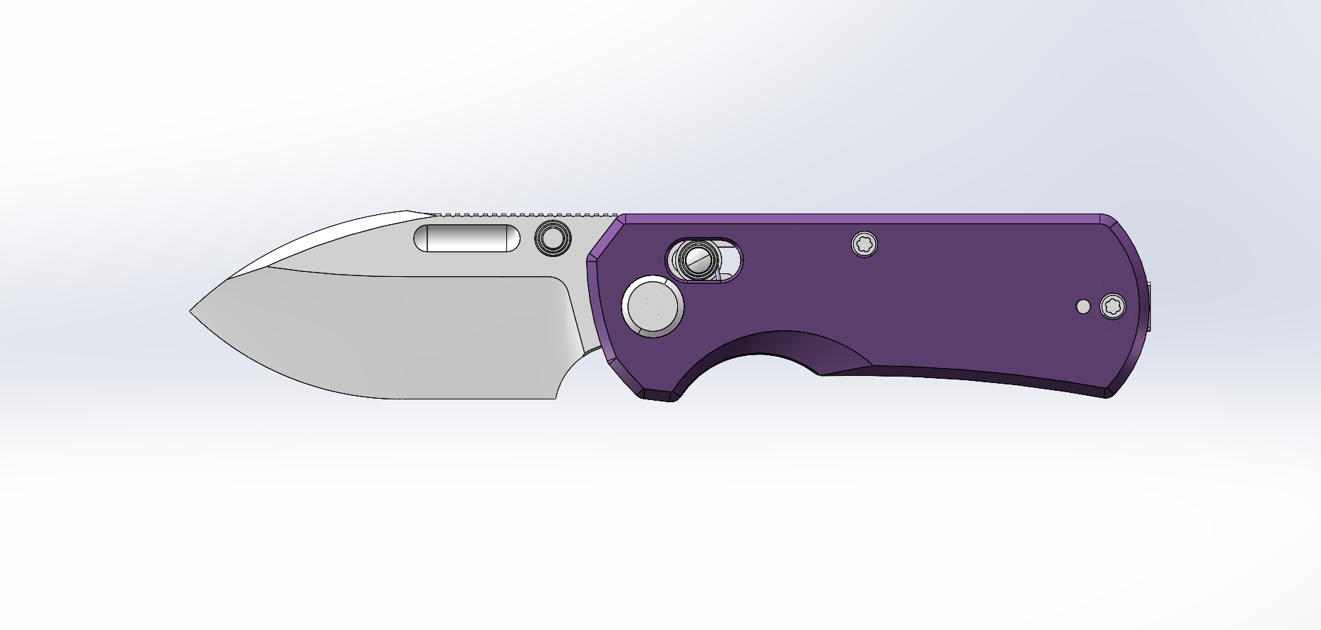 (Pre-order): GEO Knife Belluf Axis lock Folding Knife Purple G10 Handle 2.4" Stonewash Bohler M390 Blade GEO2508C