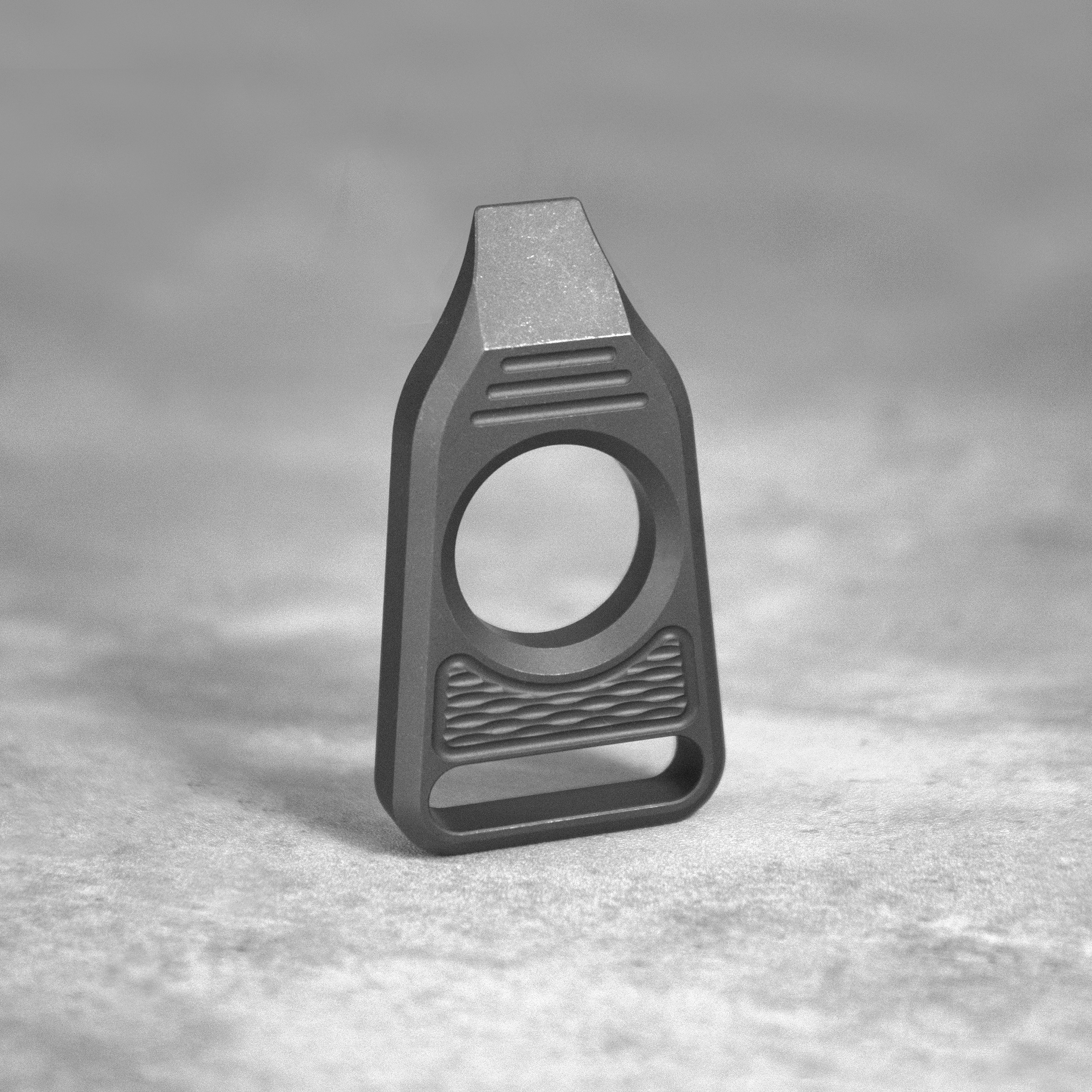 GEO Knife Vector 6AL4V Titanium Material Black Stonewash Finish Pry-bar GEO2512B